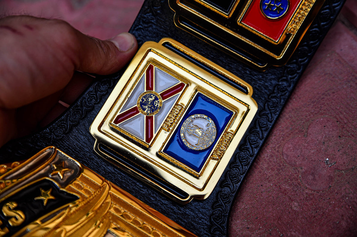 NWA Mid-Atlantic Championship Title Belt — Dual Plated