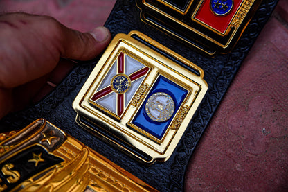 NWA Mid-Atlantic Championship Title Belt — Dual Plated