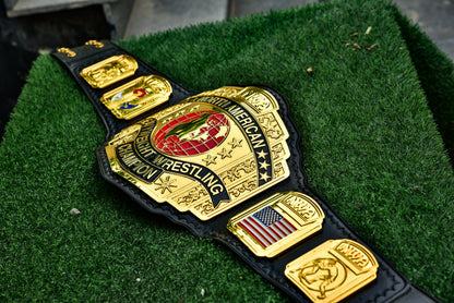NWA North American Gold Championship Title Belt