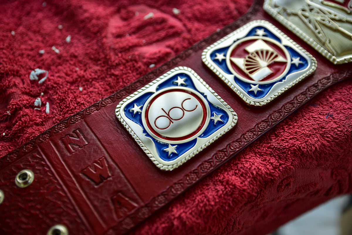 NWA TV Championship Title — Red Leather