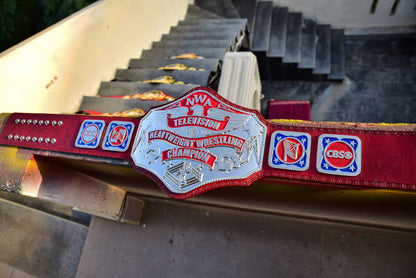 NWA TV Championship Title — Red Leather