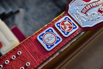NWA TV Championship Title — Red Leather