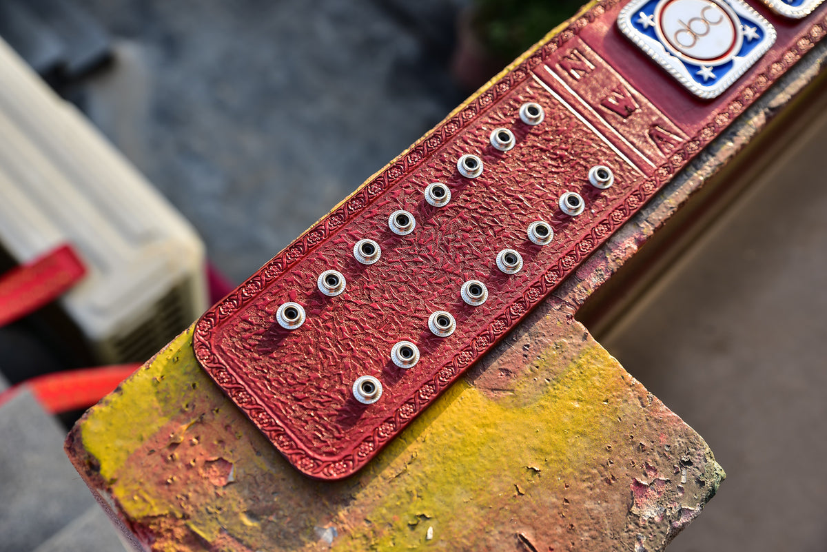 NWA TV Championship Title — Red Leather