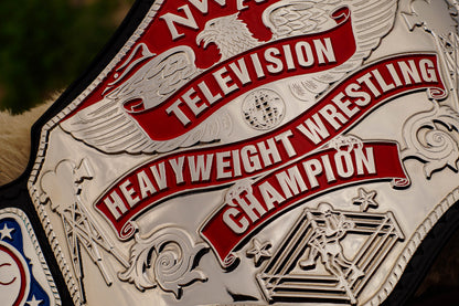 NWA TV Championship Title — Black Leather