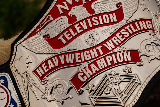 NWA TV Championship Title — Black Leather