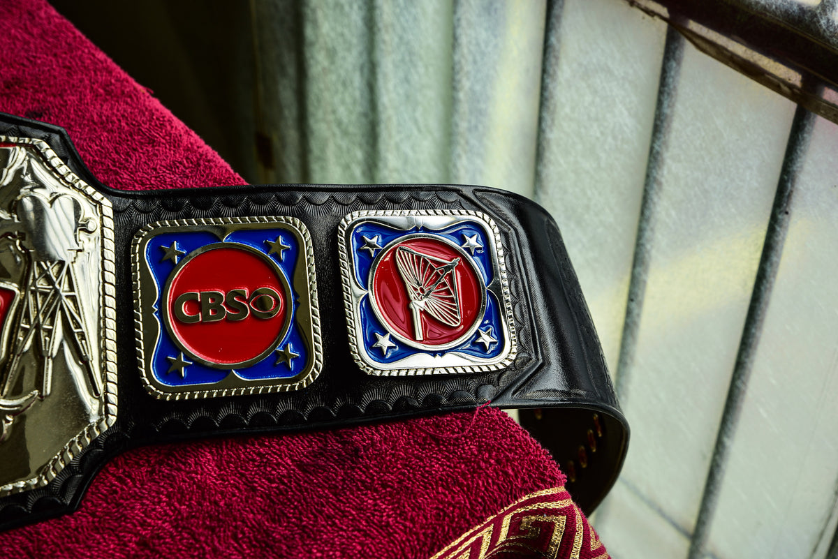 NWA TV Championship Title — Black Leather