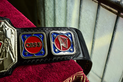 NWA TV Championship Title — Black Leather