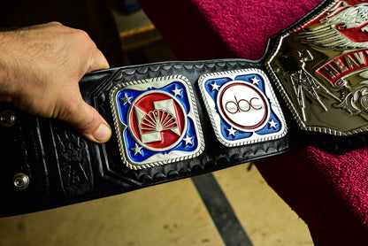 NWA TV Championship Title — Black Leather
