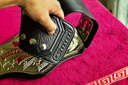 NWA TV Championship Title — Black Leather
