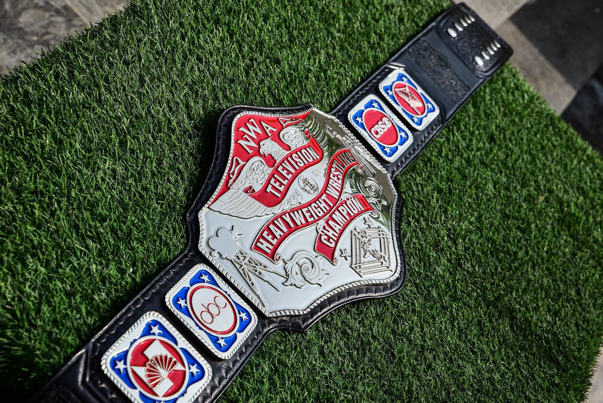 NWA TV Championship Title — Black Leather