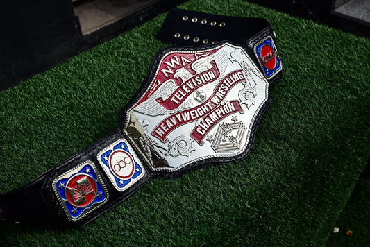 NWA TV Championship Title — Black Leather