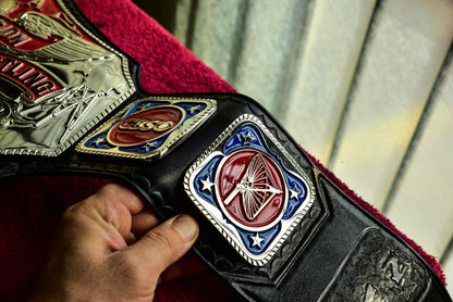 NWA TV Championship Title — Black Leather