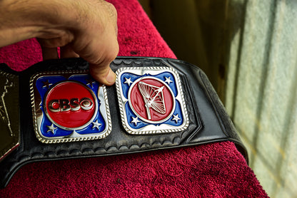 NWA TV Championship Title — Black Leather