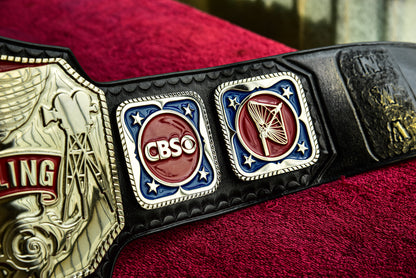 NWA TV Championship Title — Black Leather