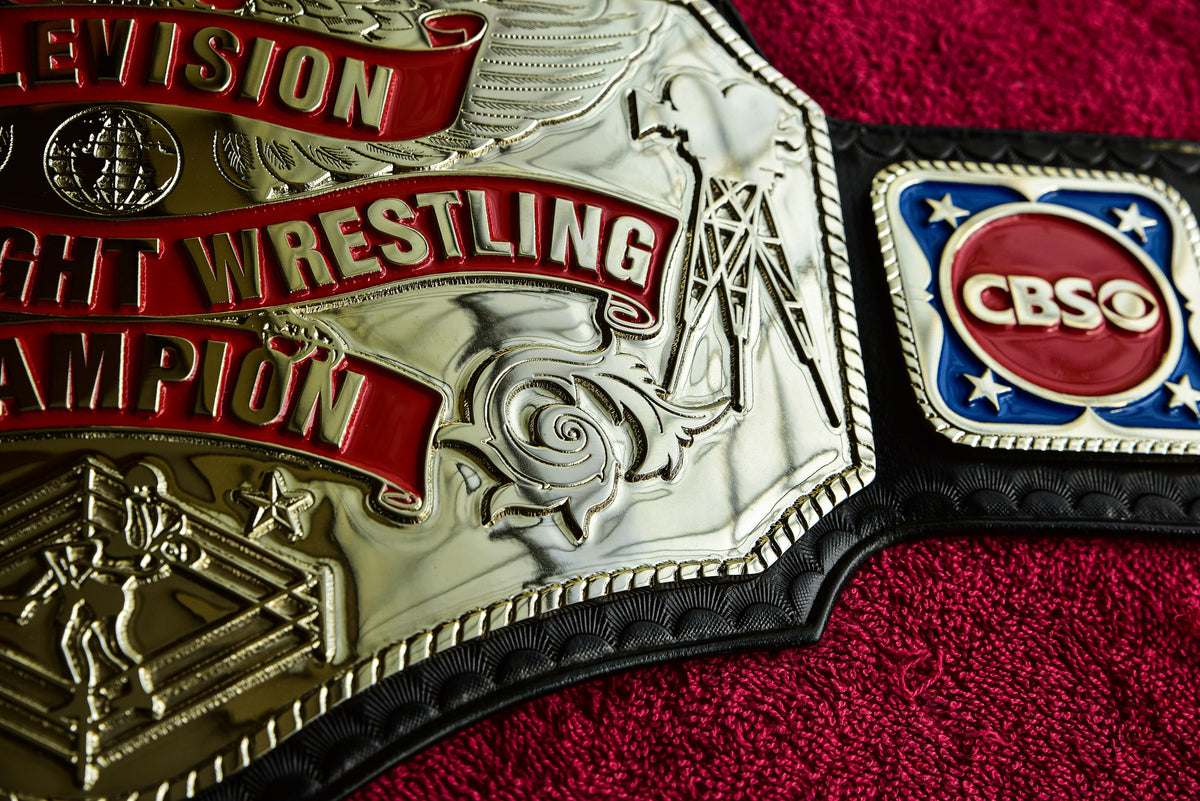 NWA TV Championship Title — Black Leather