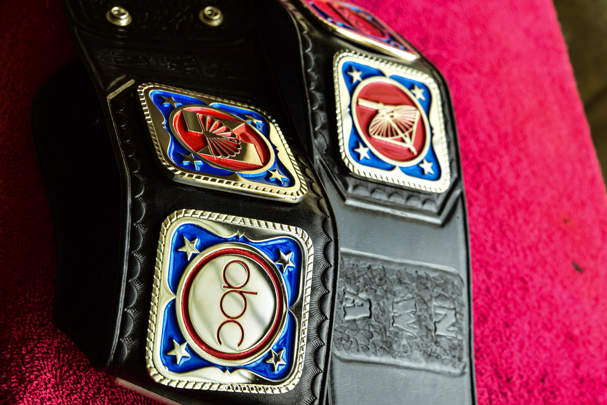 NWA TV Championship Title — Black Leather