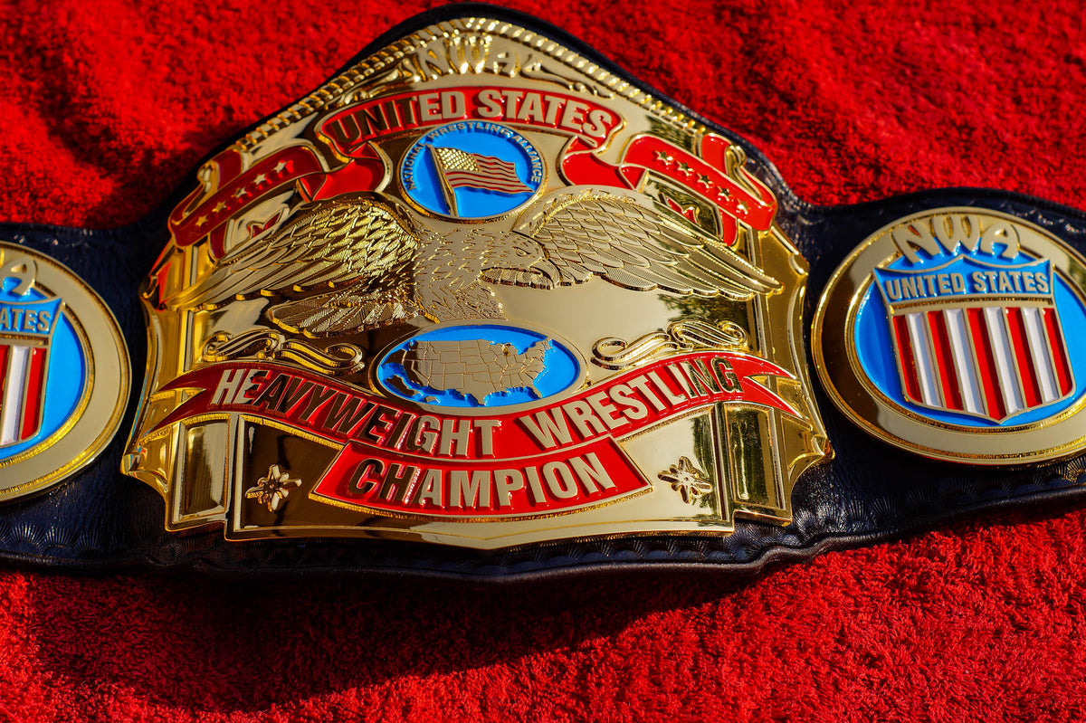 NWA United States Title Gold with Leather Option 2
