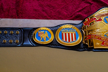 NWA United States Title Gold with Leather Option 2