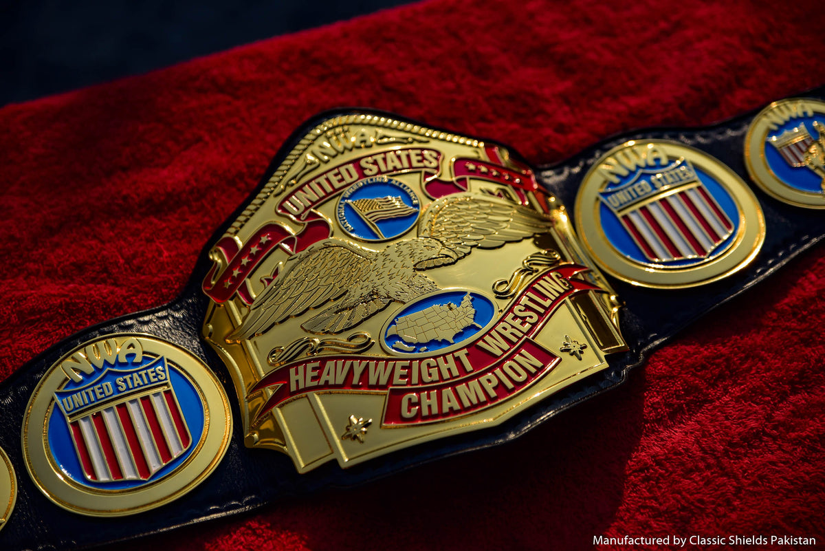 NWA United States Title Gold with Leather Option 2