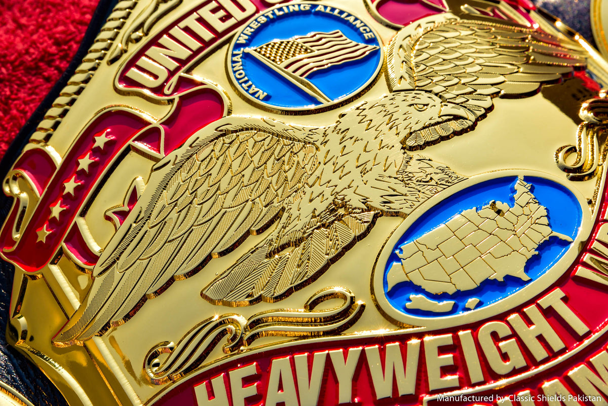 NWA United States Title Gold with Leather Option 2