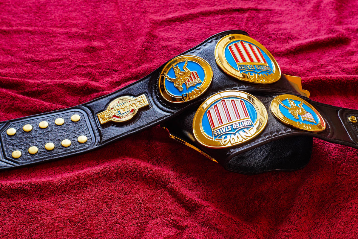 NWA United States Title Gold with Leather Option 2