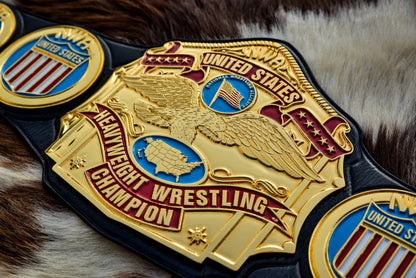 NWA United States Title Gold with Leather Option 1