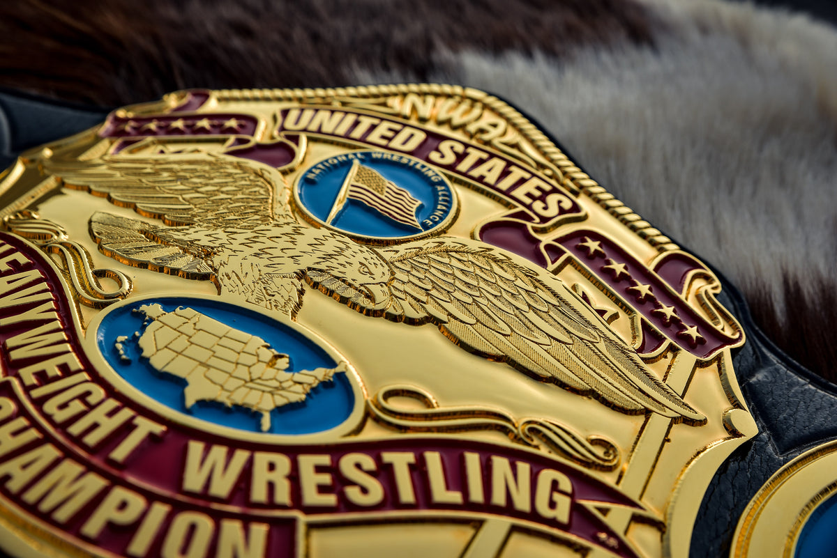 NWA United States Title Gold with Leather Option 1