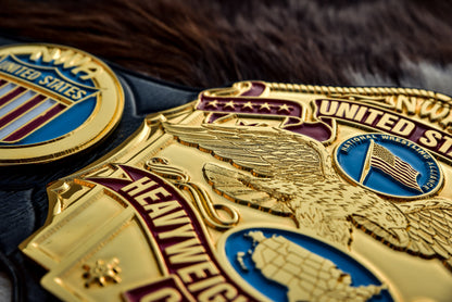NWA United States Title Gold with Leather Option 1