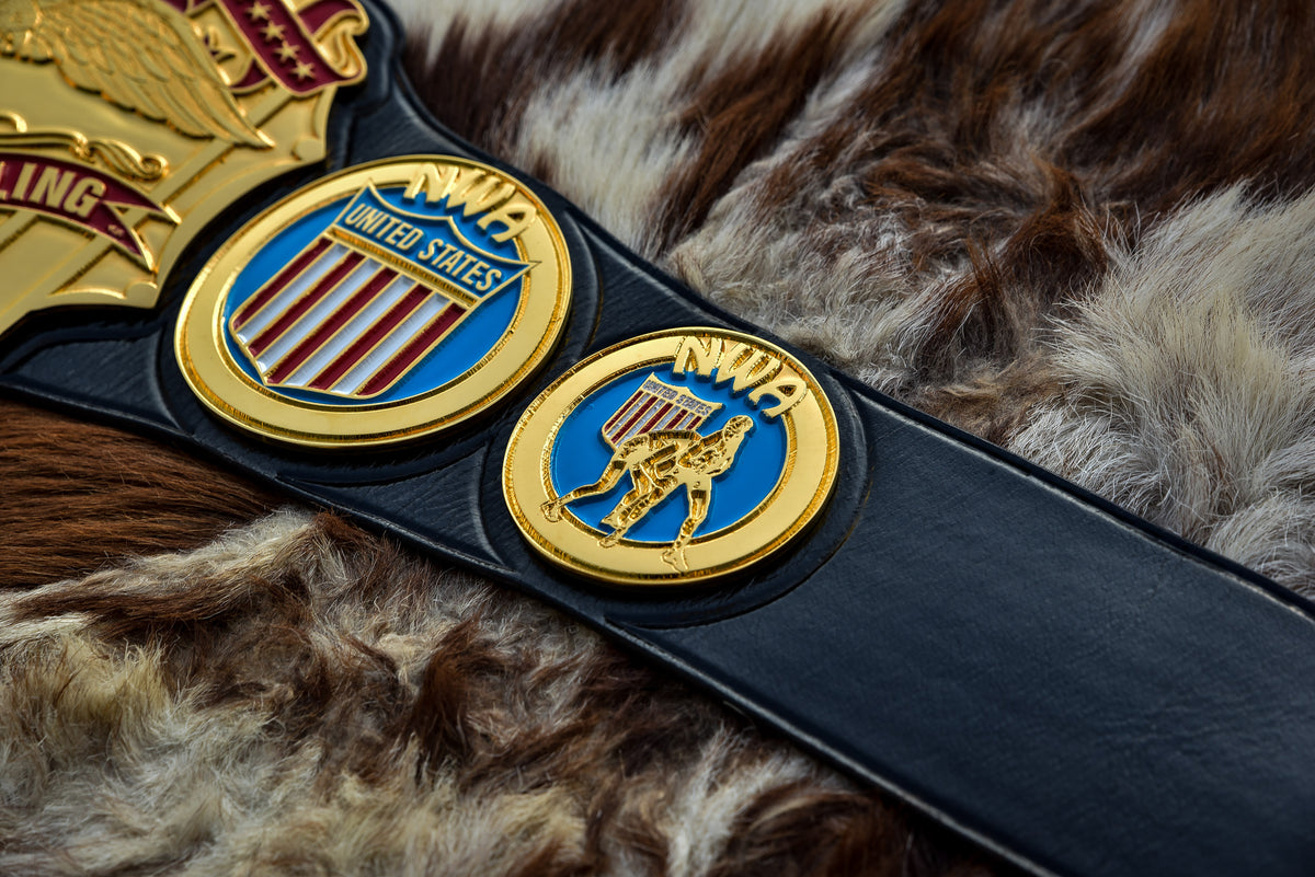 NWA United States Title Gold with Leather Option 1