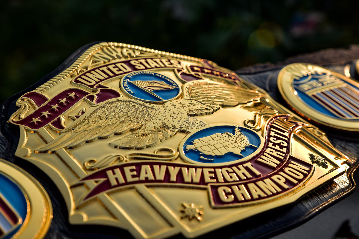 NWA United States Title Gold with Leather Option 1