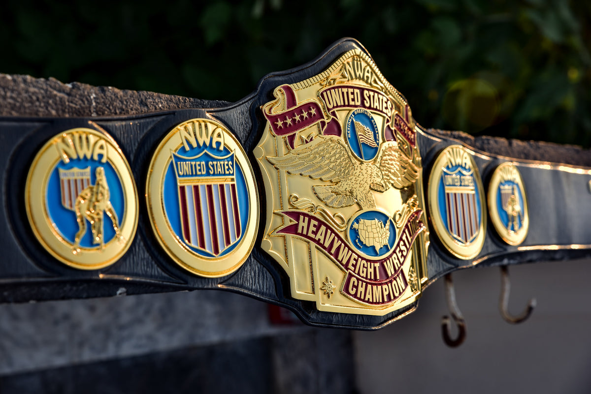 NWA United States Title Gold with Leather Option 1