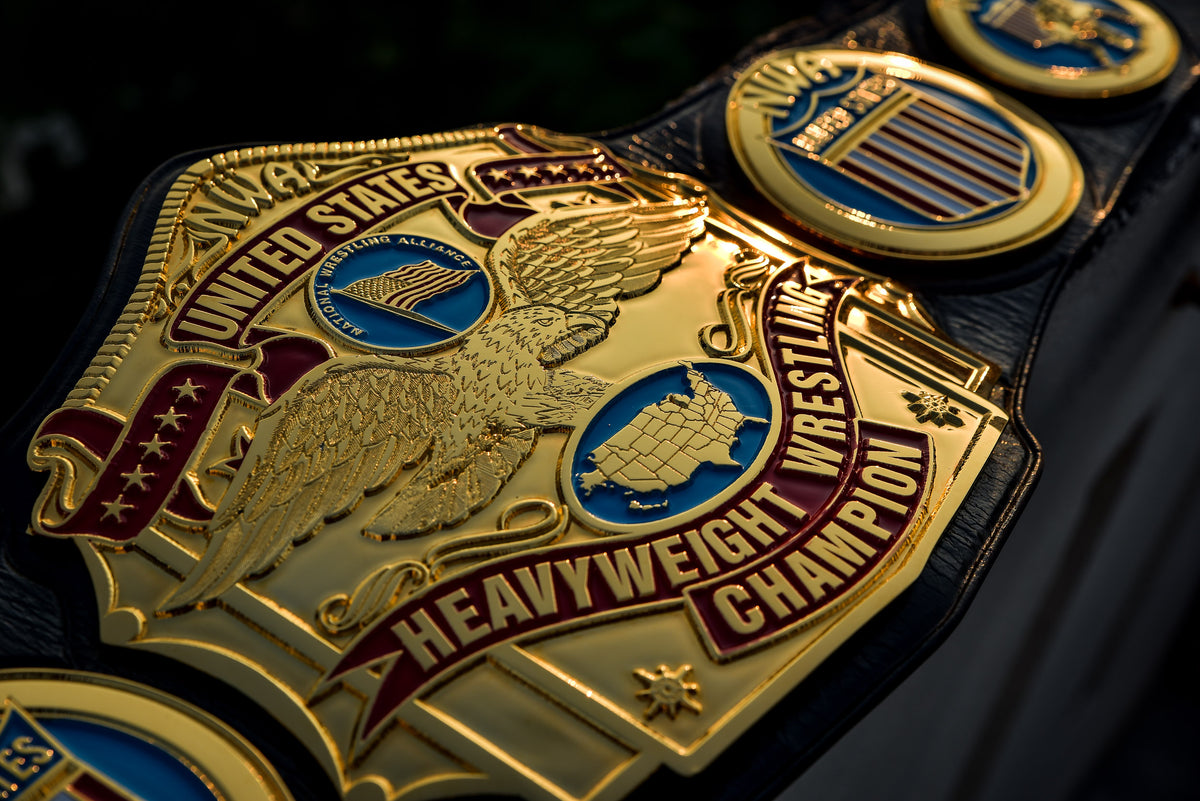 NWA United States Title Gold with Leather Option 1