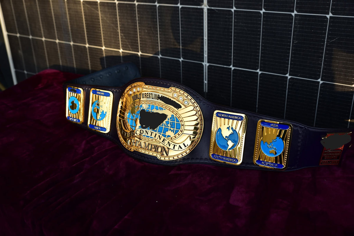 Oval IC Title Block Logo and Dark Purple Leather