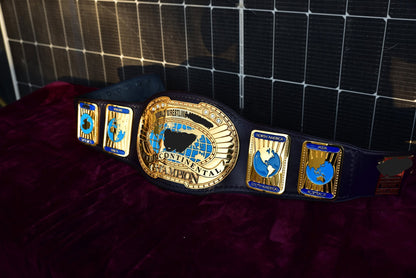 Oval IC Title Block Logo and Dark Purple Leather