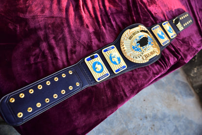 Oval IC Title Block Logo and Dark Purple Leather