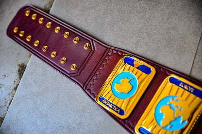 Oval IC Title Block Logo and Purple Leather