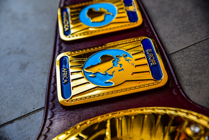Oval IC Title Block Logo and Purple Leather