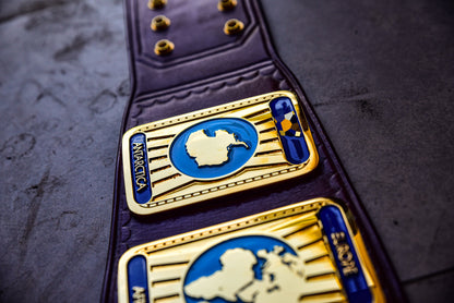 Oval IC Title Block Logo and Purple Leather