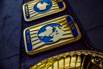 Oval IC Title Block Logo and Purple Leather