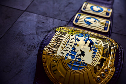 Oval IC Title Block Logo and Purple Leather