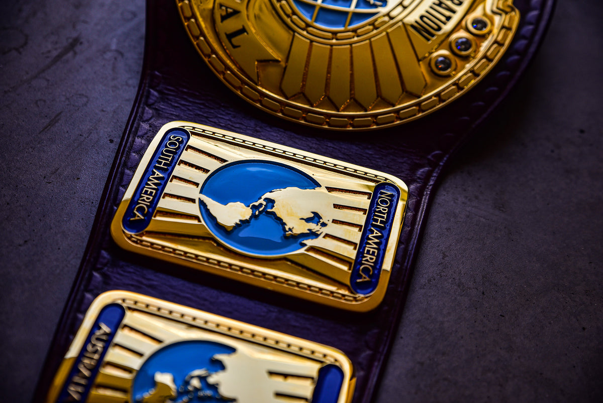 Oval IC Title Block Logo and Purple Leather
