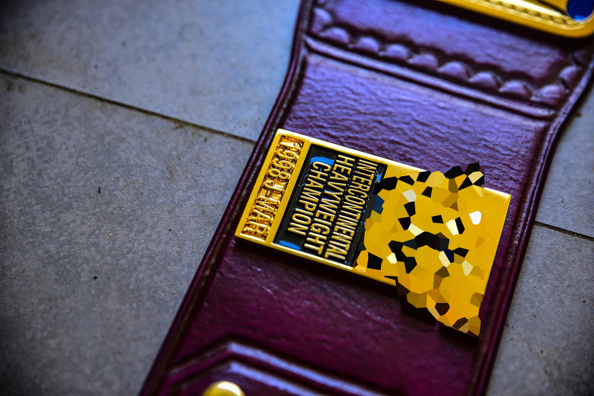 Oval IC Title Block Logo and Purple Leather