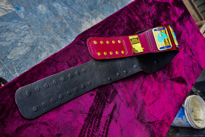Oval IC Title Block Logo and Purple Leather