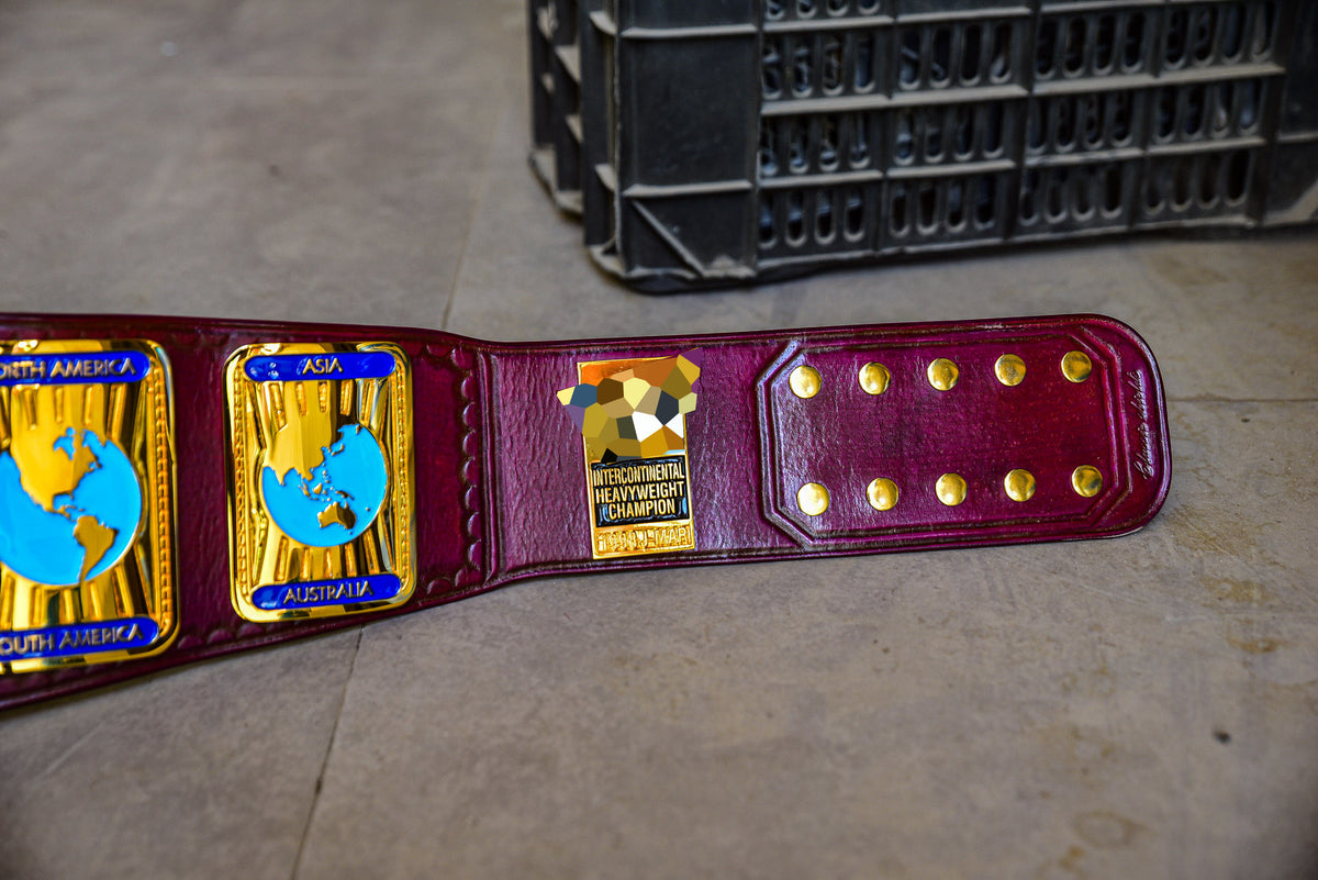 Oval IC Title Block Logo and Purple Leather