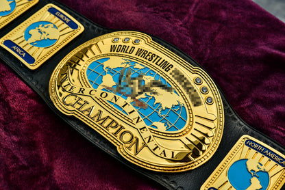Oval IC Title Black W-W-E Scratch Logo and Black Leather Gallery 2