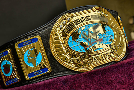Oval IC Title Black W-W-E Scratch Logo and Black Leather Gallery 2