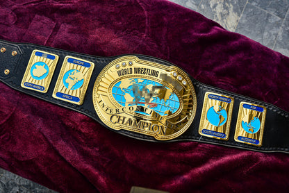 Oval IC Title Black W-W-E Scratch Logo and Black Leather Gallery 2