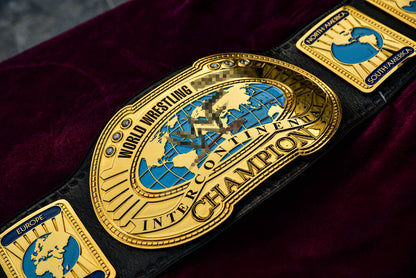 Oval IC Title Black W-W-E Scratch Logo and Black Leather Gallery 2
