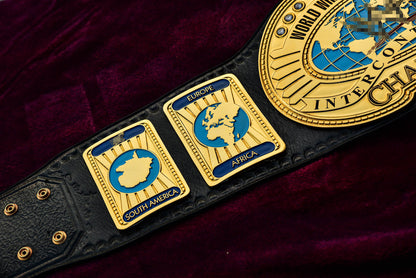 Oval IC Title Black W-W-E Scratch Logo and Black Leather Gallery 2