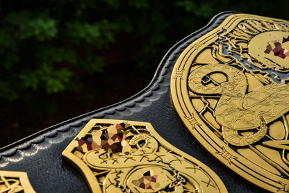 Smoking Skull Title Belt Gold version Ring Accurate Gallery 2